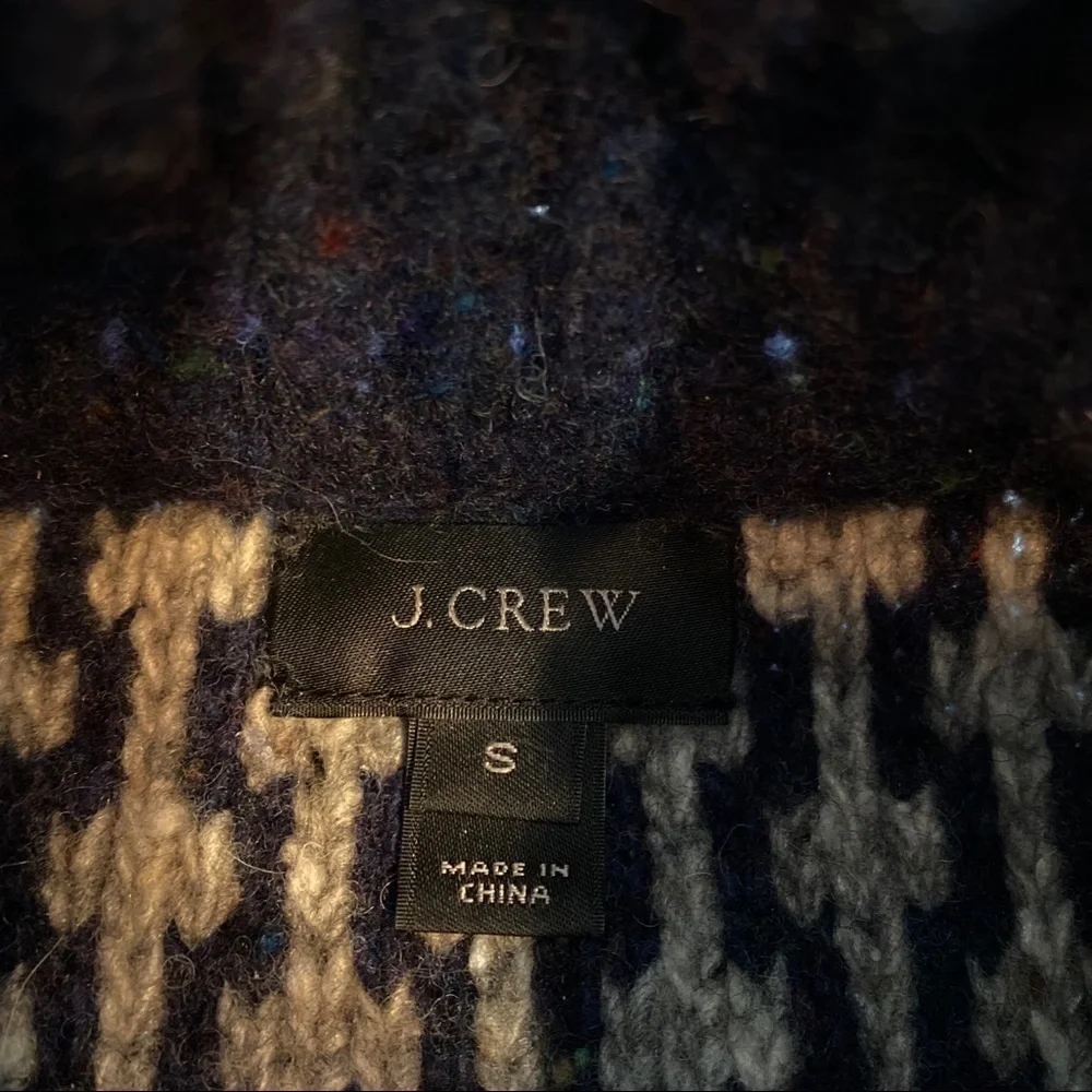 J. Crew Winter Pattern Turtleneck